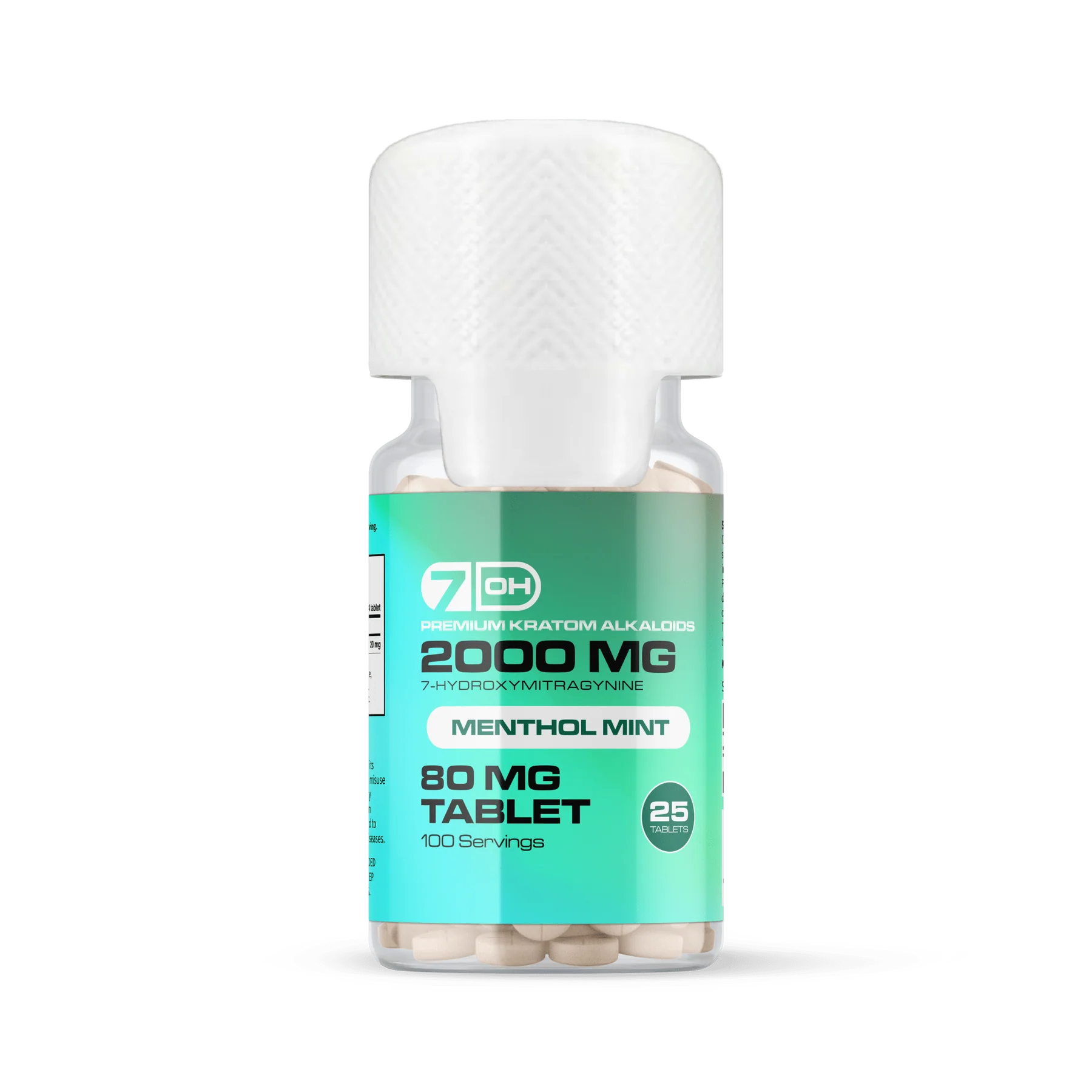 Premium Kratom Alkaloid Tablets (2000mg - 25 Count)