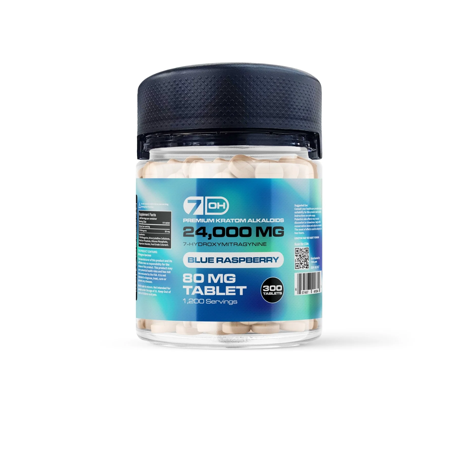 Premium Kratom Alkaloid Tablets (24000mg - 300 Count)